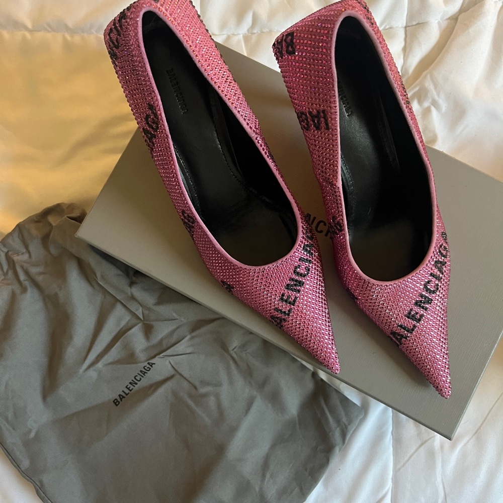 Balenciaga Crystal knife heel